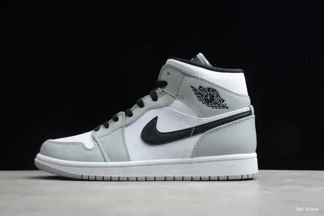 1st Kicks Light Jordan 1 AIR Grey Smoke 554724-092 Mid 0625